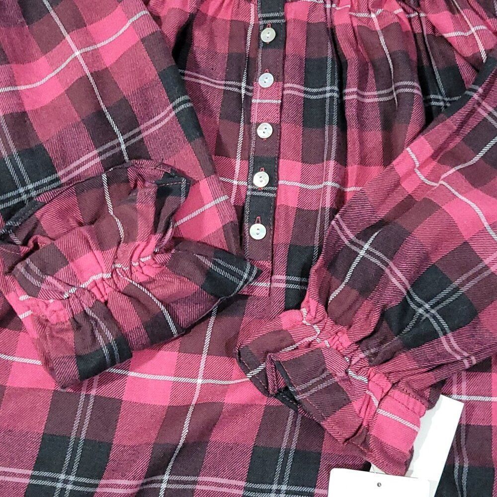 Eileen West Nightgown Womens Size XS Hollyberry Plaid Pajama Long Lace Cottage‎ - Picture 10 of 16